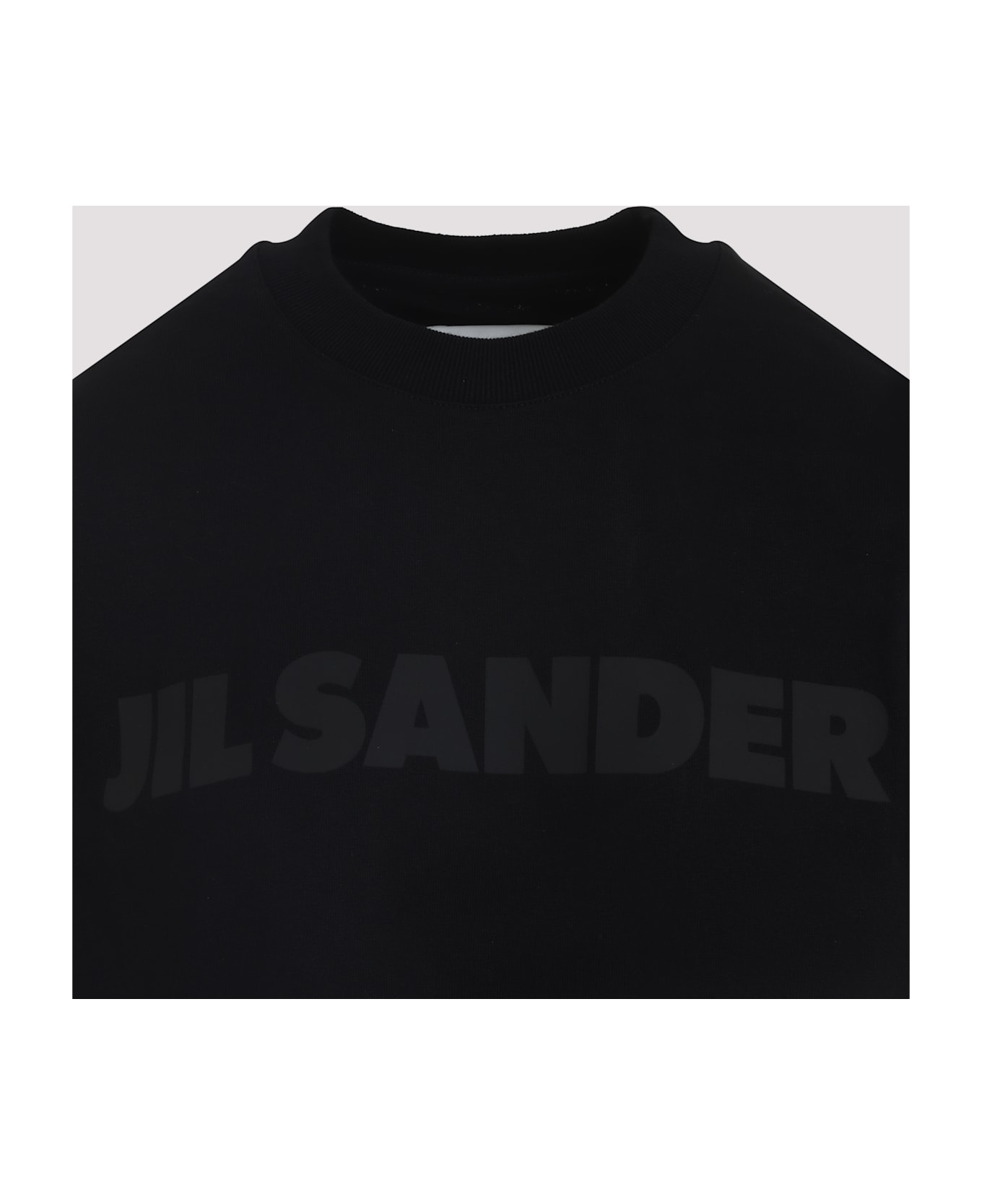 Jil Sander Logo Cotton T-shirt - Black