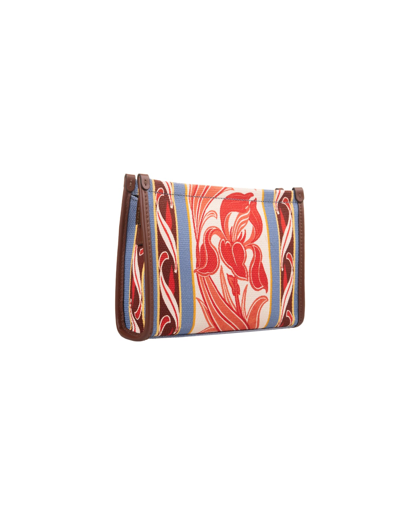 Etro Printed Canvas Pouch - Blue