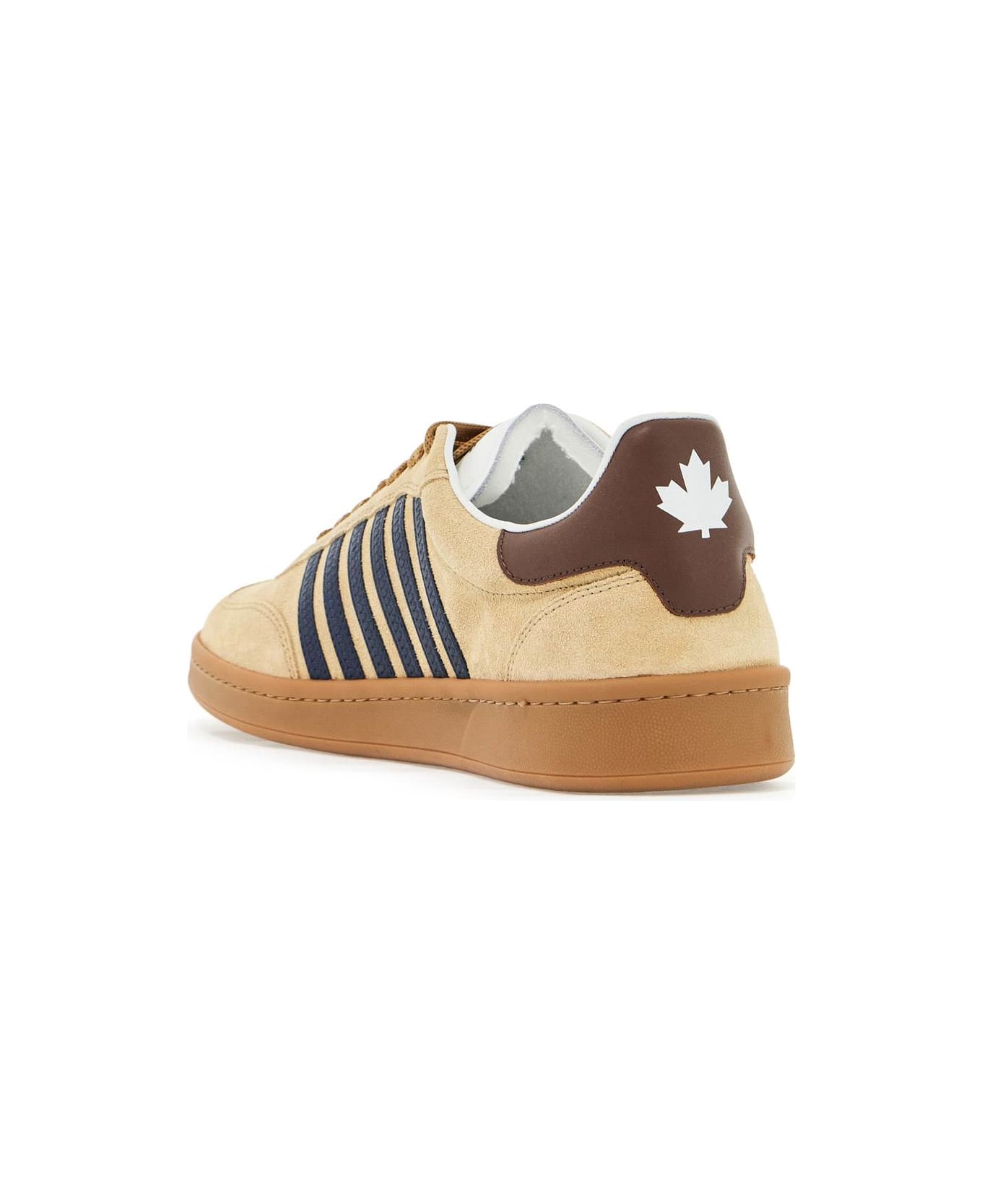 Dsquared2 Boxer Sneakers - Beige+blu+marrone