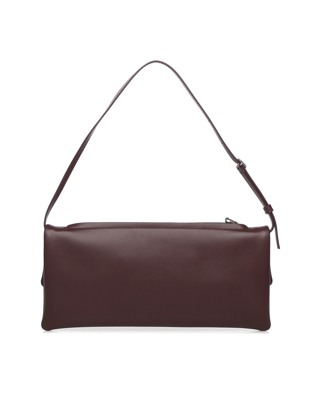 Courrèges Leather Cuff Clutch - BORDEAUX