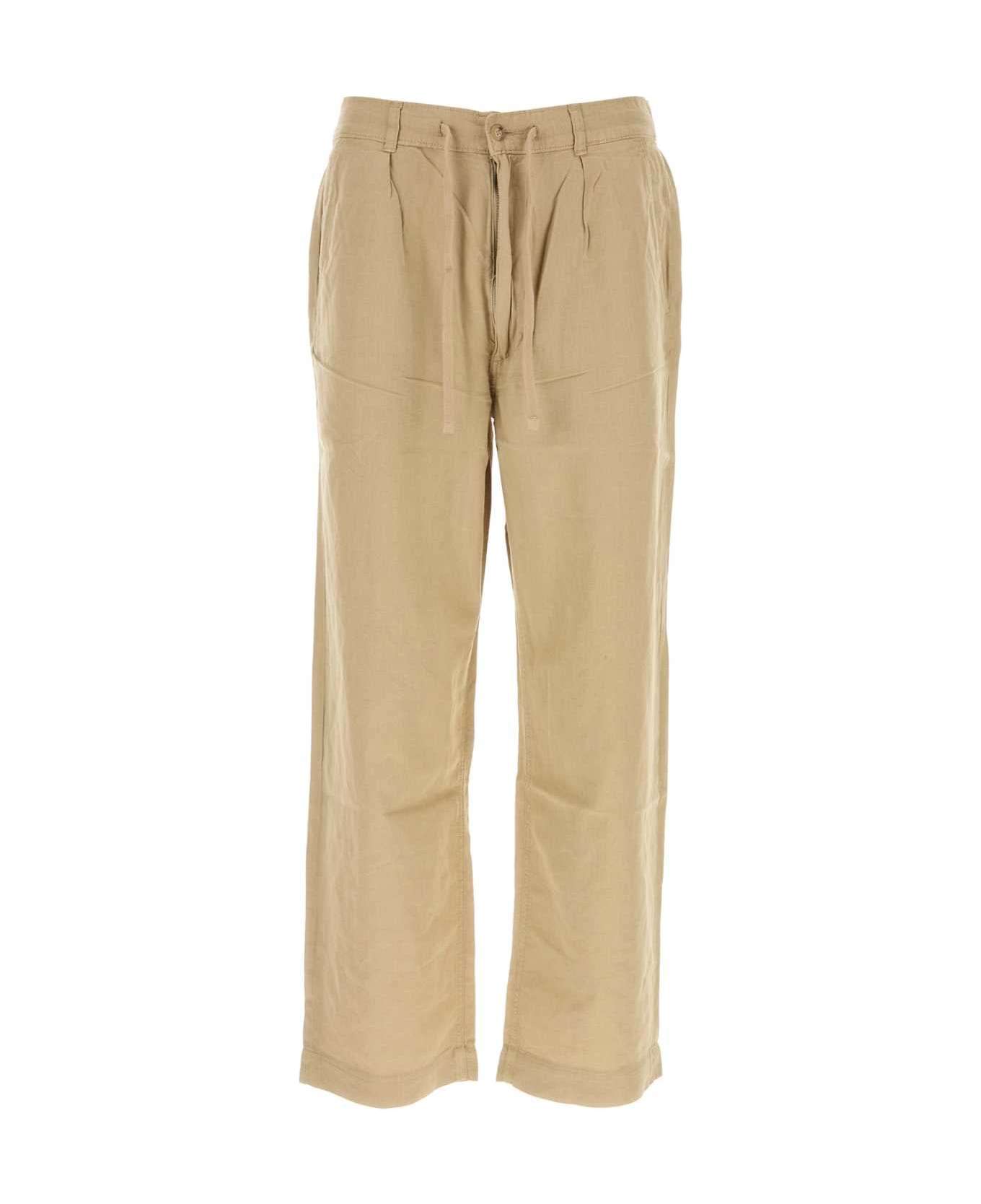 Polo Ralph Lauren Beige Linen Blend Pant - COASTALBEIGE