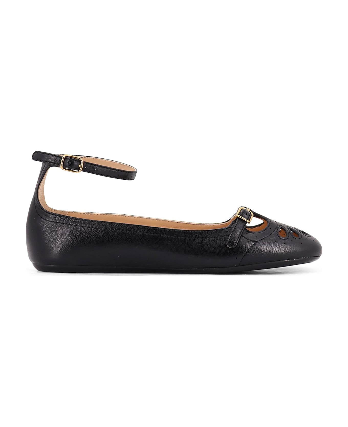 Chloé Misty Leather Ballerinas - Black フラットシューズ
