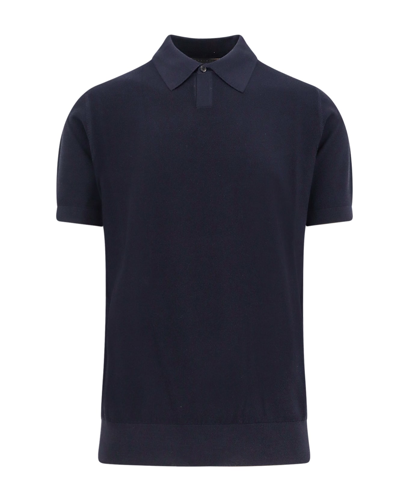 Hugo Boss Virgin Wool Polo Shirt - Blue