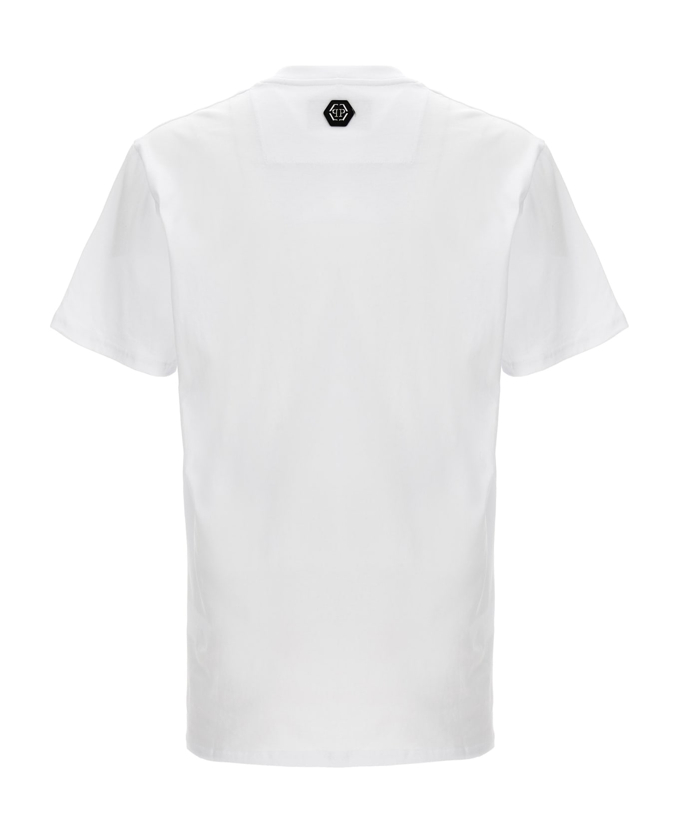 Philipp Plein Rhinestone Logo T-shirt - Bianco