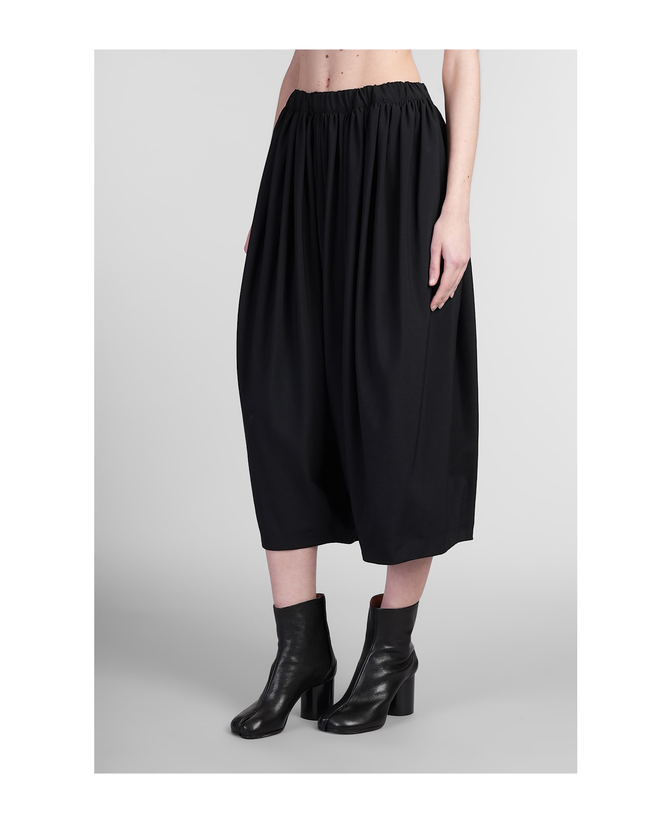 Comme des Garçons Pants In Black Wool - black