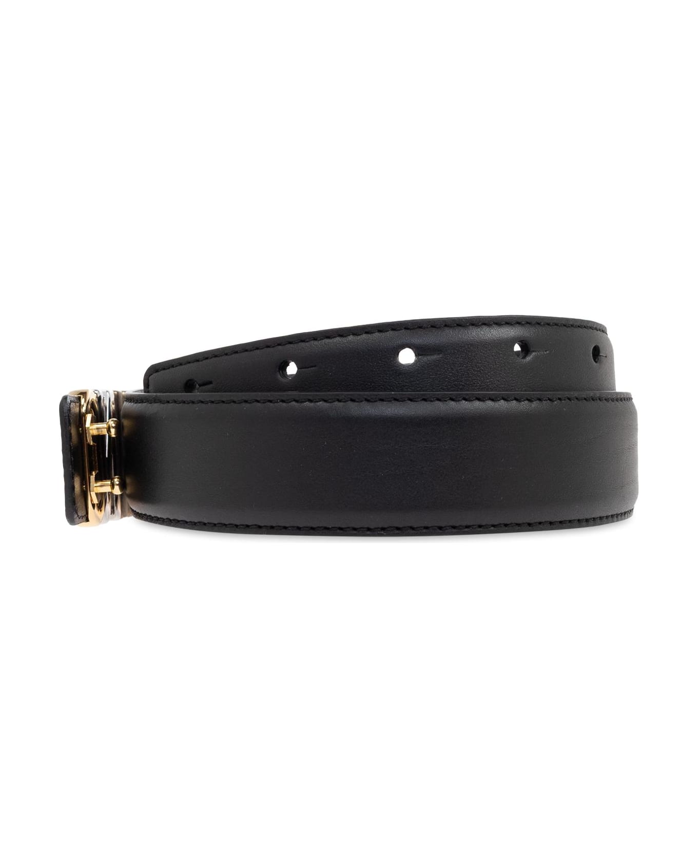 Moschino Belt With Logo - BLACK