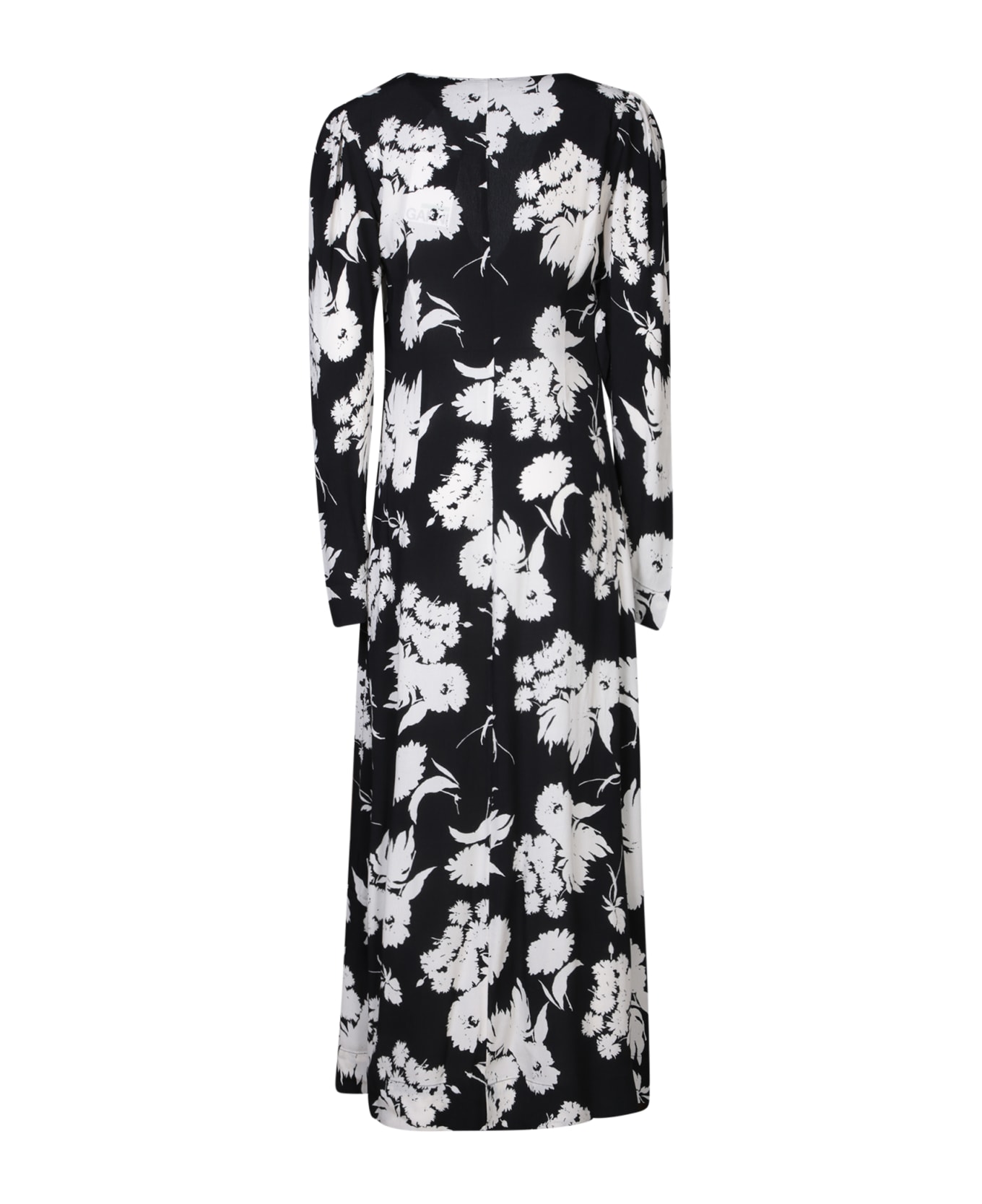 Ganni Floral Dress - BLACK