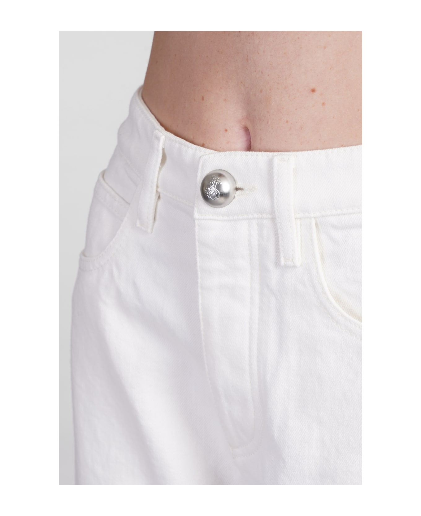 Jil Sander Jeans In White Cotton - white