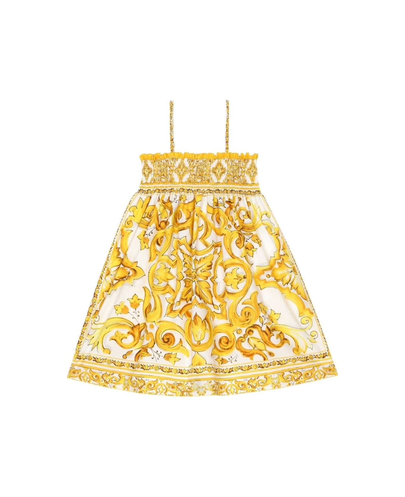 Dolce & Gabbana Dresses With Logo - Yellow