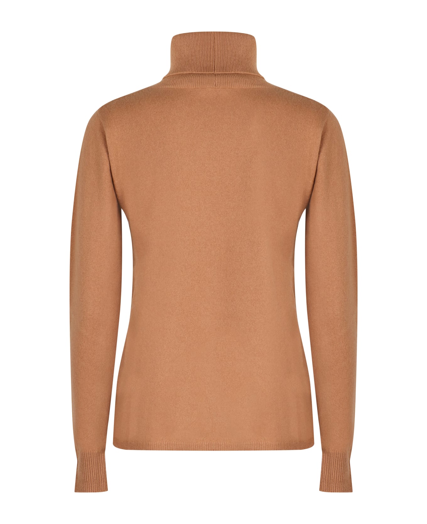 Max Mara Studio Sestri Wool And Cachemire Turtleneck Pullover - Beige