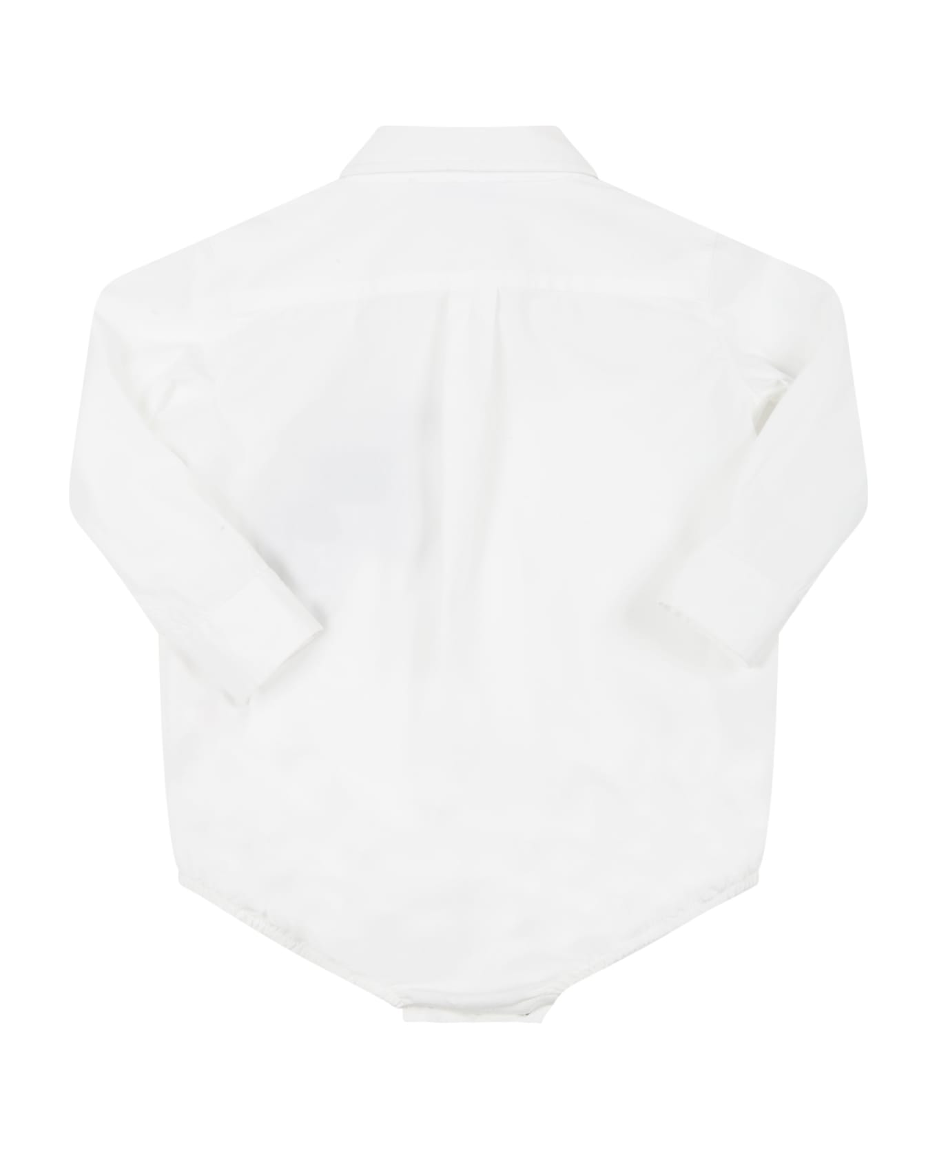 Dolce & Gabbana White Shirt For Baby Boy - White
