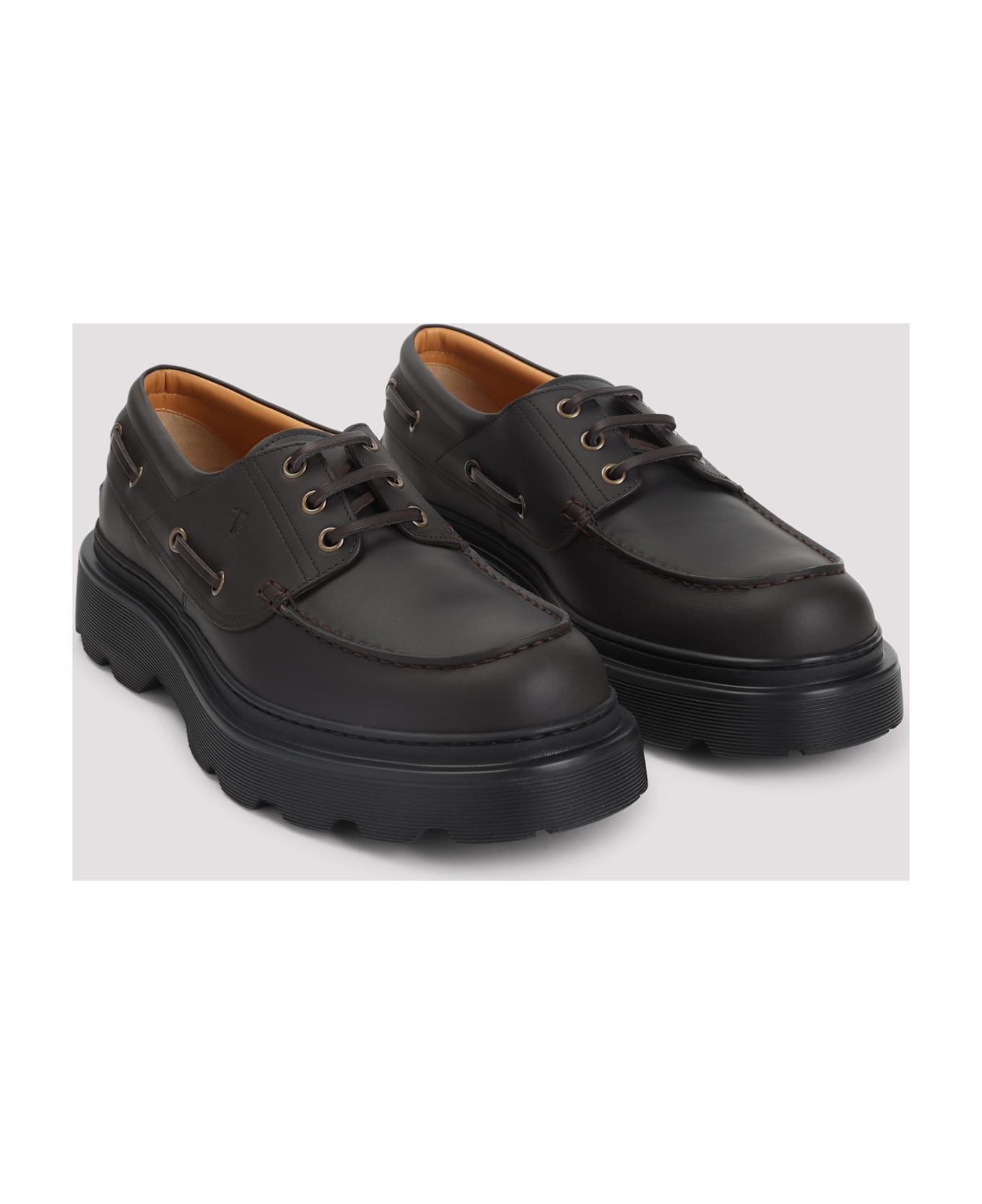 Tod
s Leather Lace-up - Palissandro