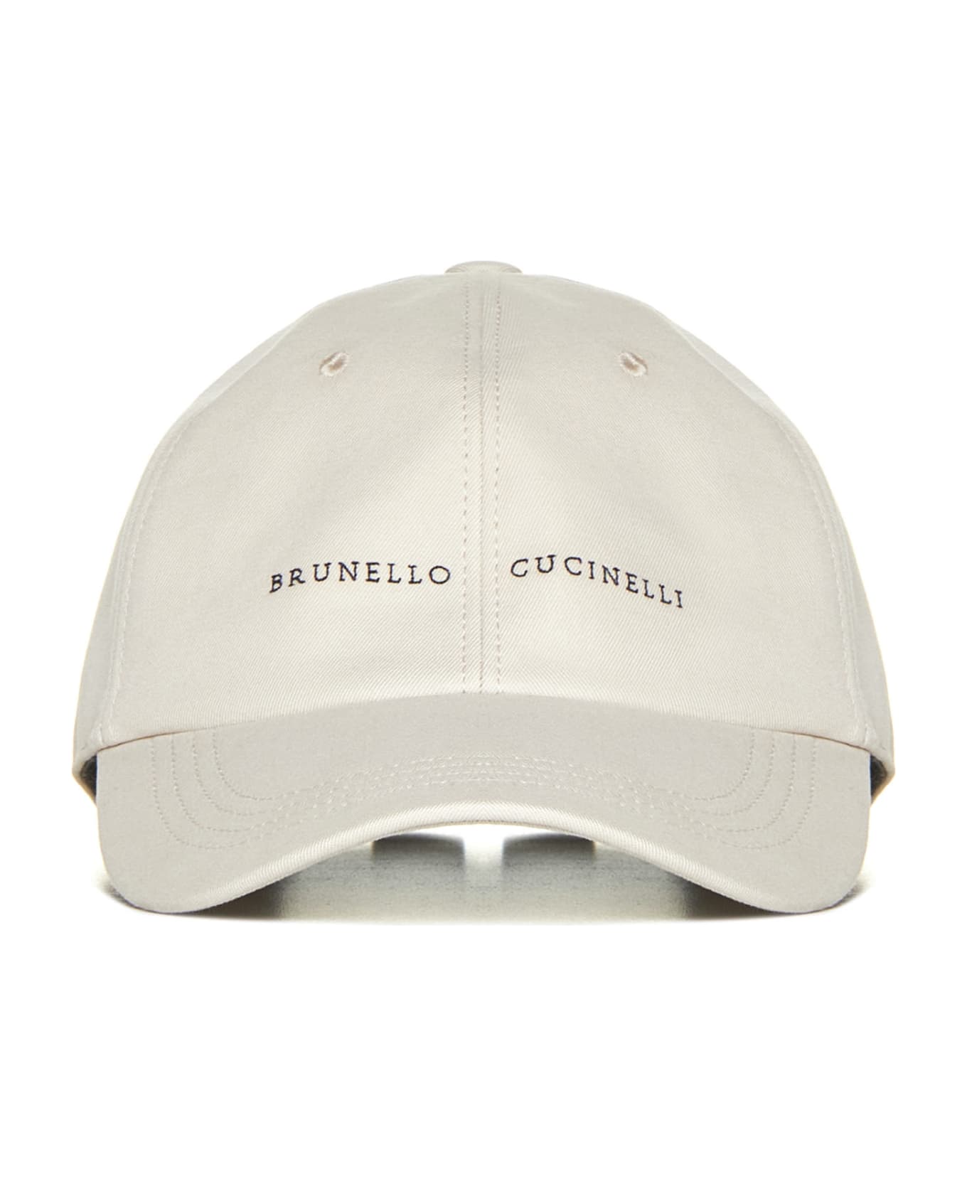 Brunello Cucinelli Embroidered Logo Baseball Cap - Oat 帽子