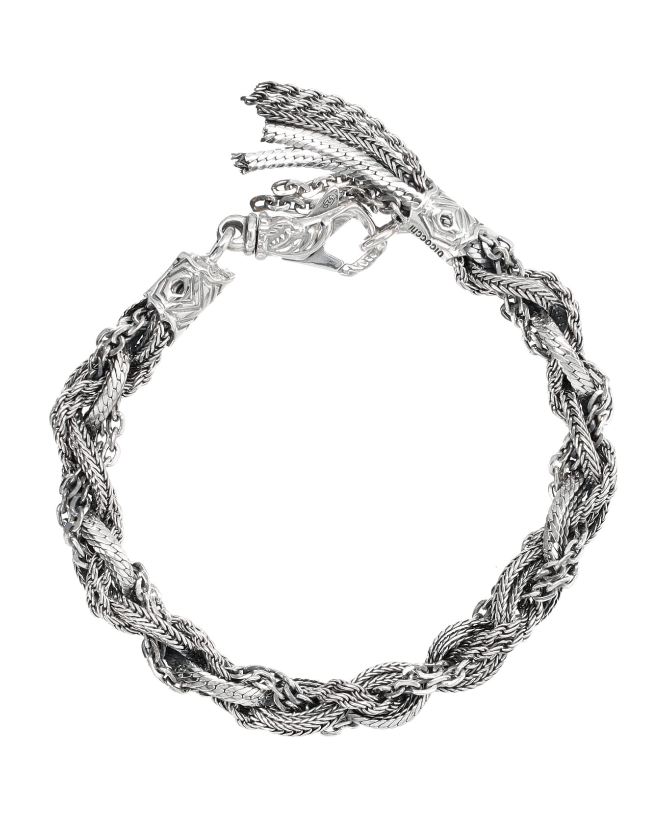 Emanuele Bicocchi Round Braid Medium Bracelet - SILVER