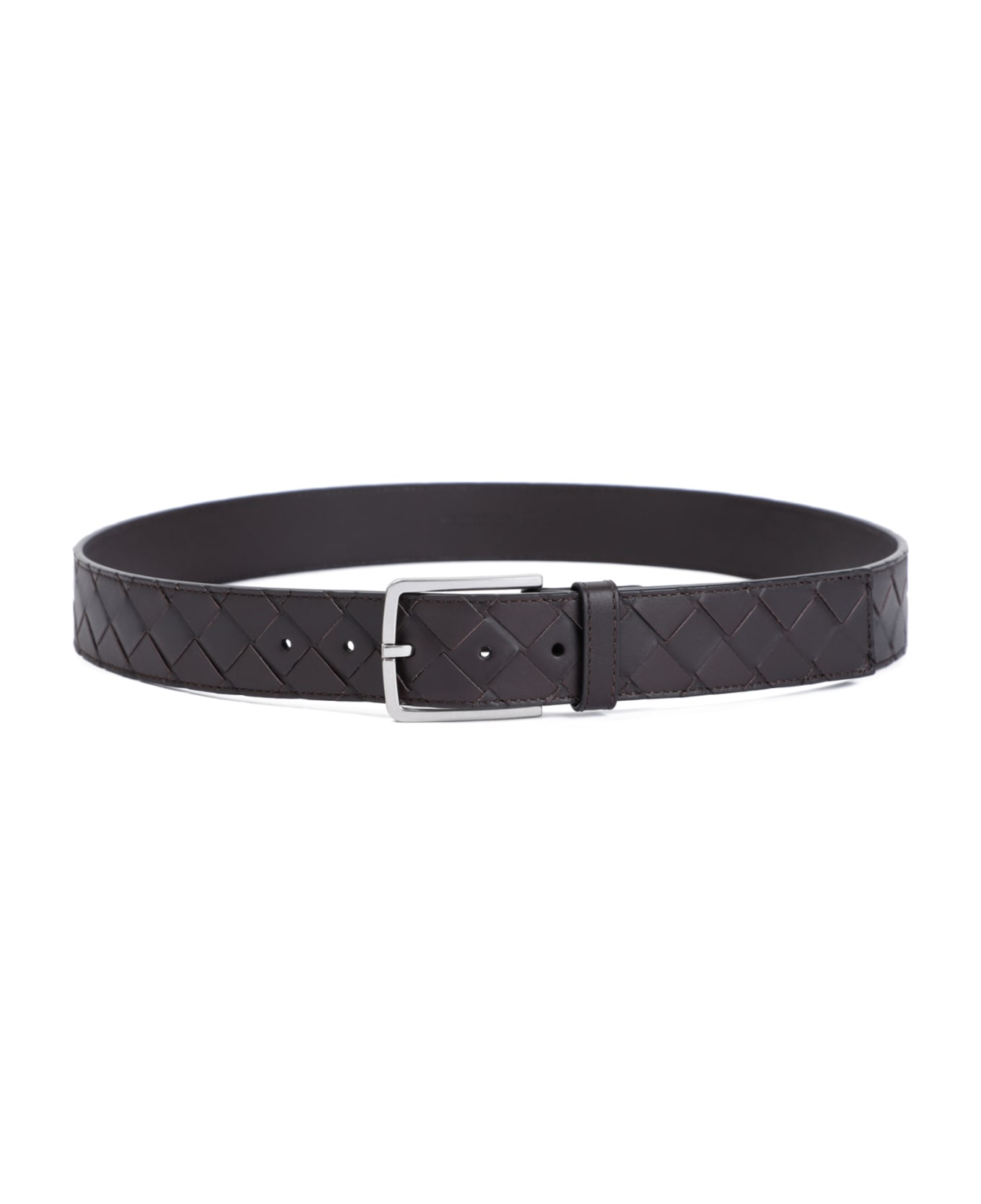 Bottega Veneta Intrecciato Leather Belt - Fondant