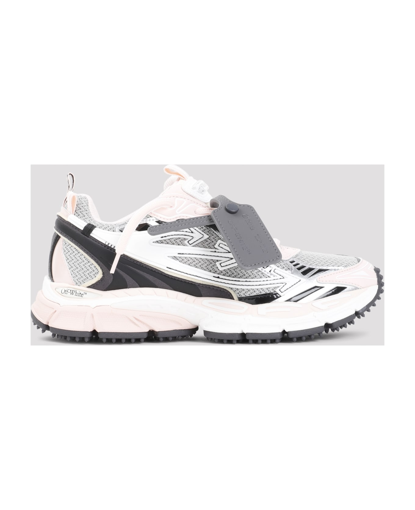 Off-White 'be Right' Grey Polyester Blend Sneakers - Grey Nude