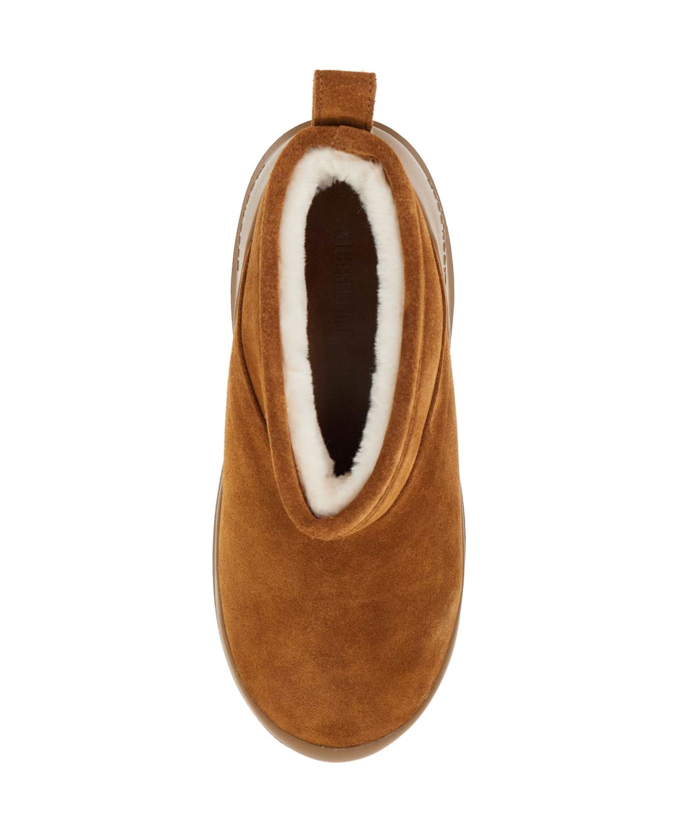 Moon Boot Luna Low Suede Leather Ankle - Marrone