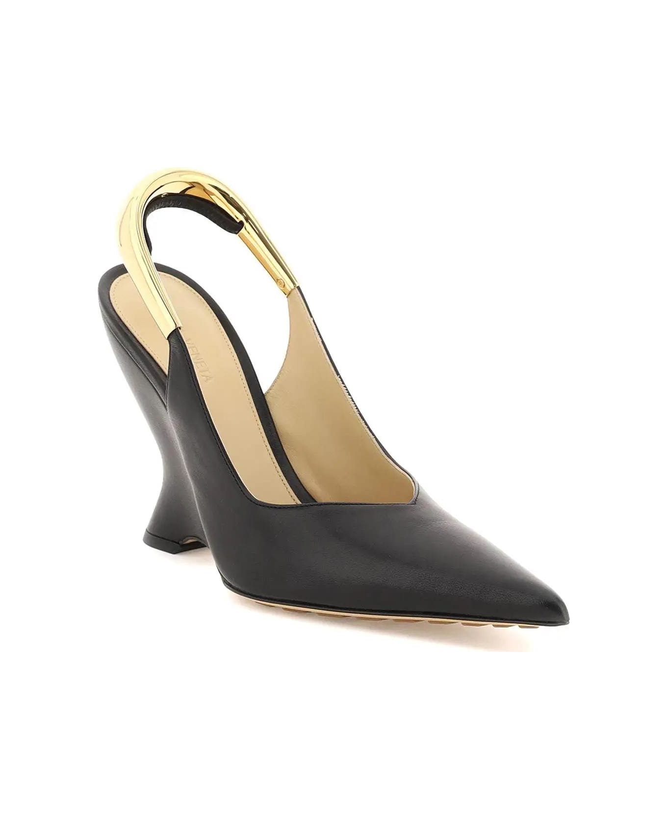 Bottega Veneta Nappa Punta Pumps - BLACK