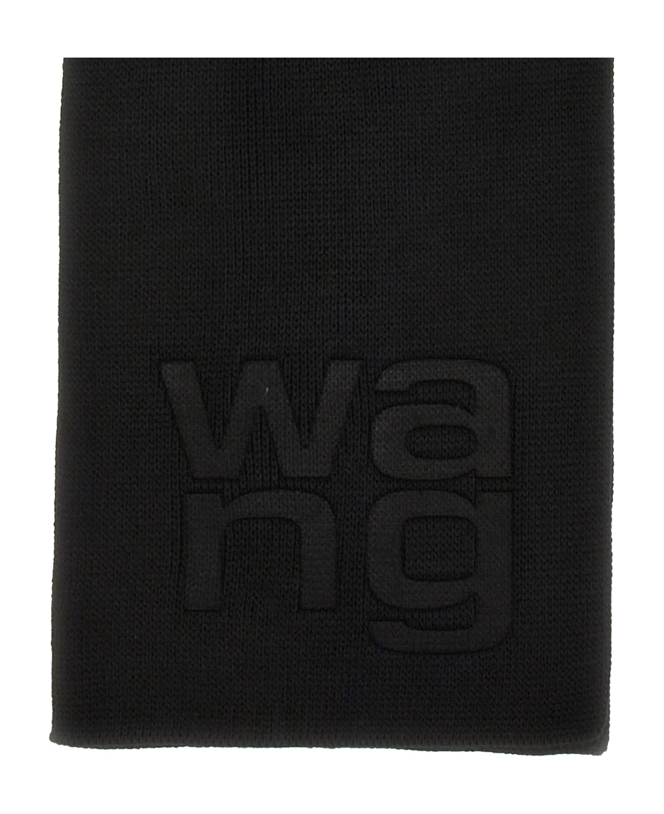 Alexander Wang Scarf With Logo - Black