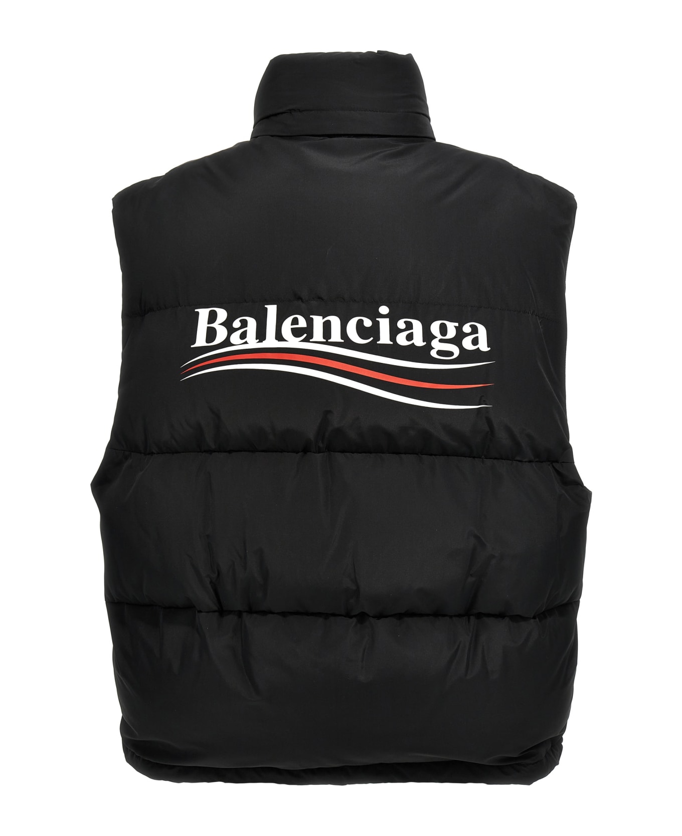 Balenciaga 'puffer Cocoon Political Campaign' Vest - Black  