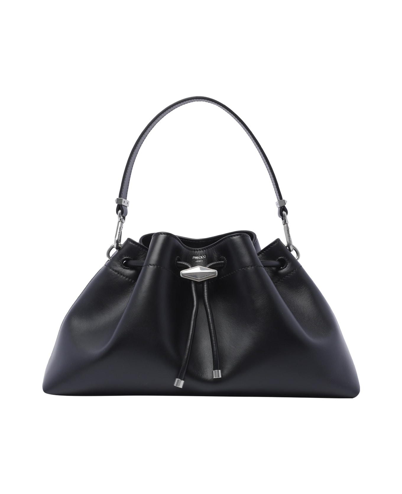 Jimmy Choo Medium Bon Bon Bucket Bag - Black
