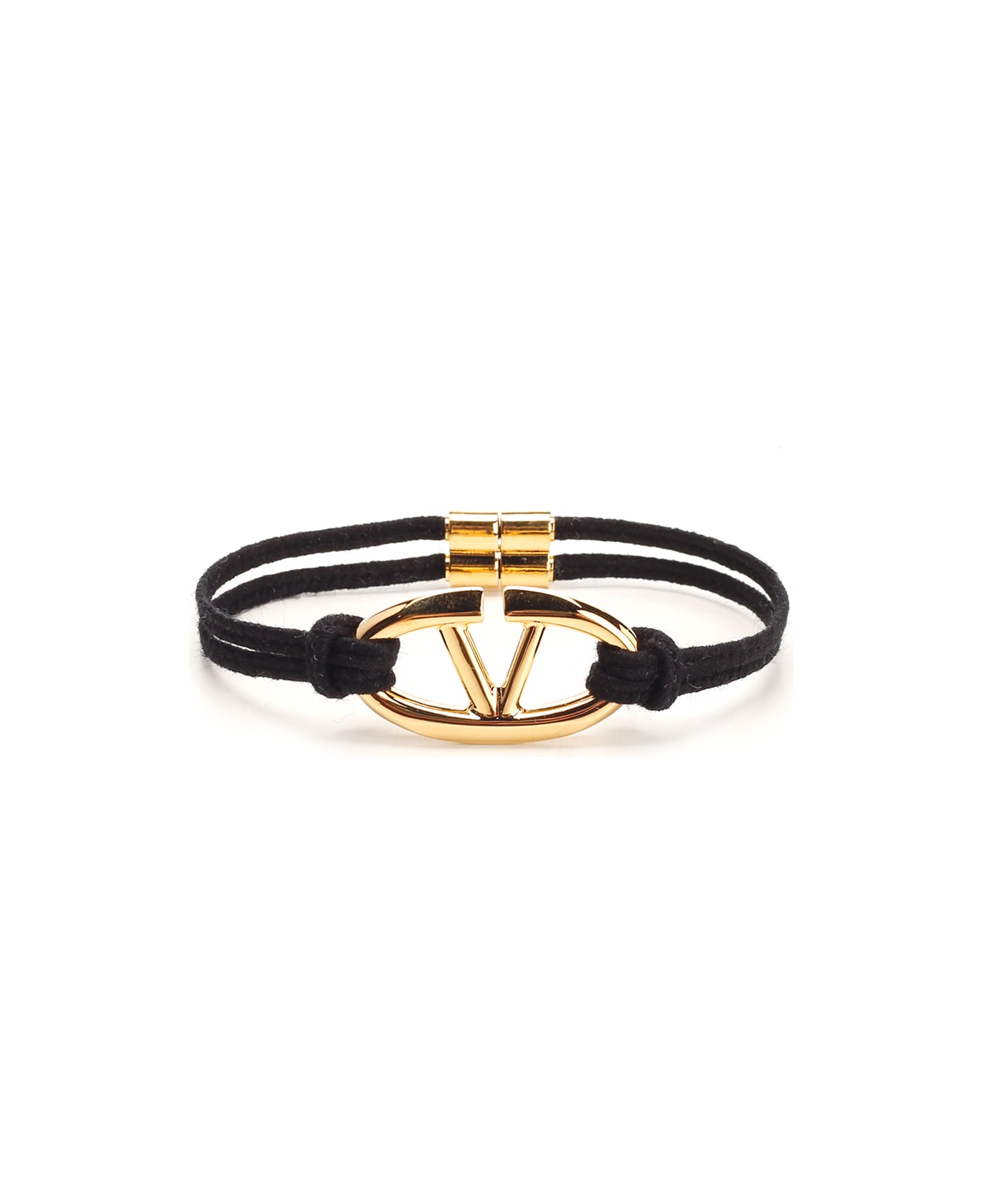 Valentino Garavani 'v Logo' Bracelet - Black