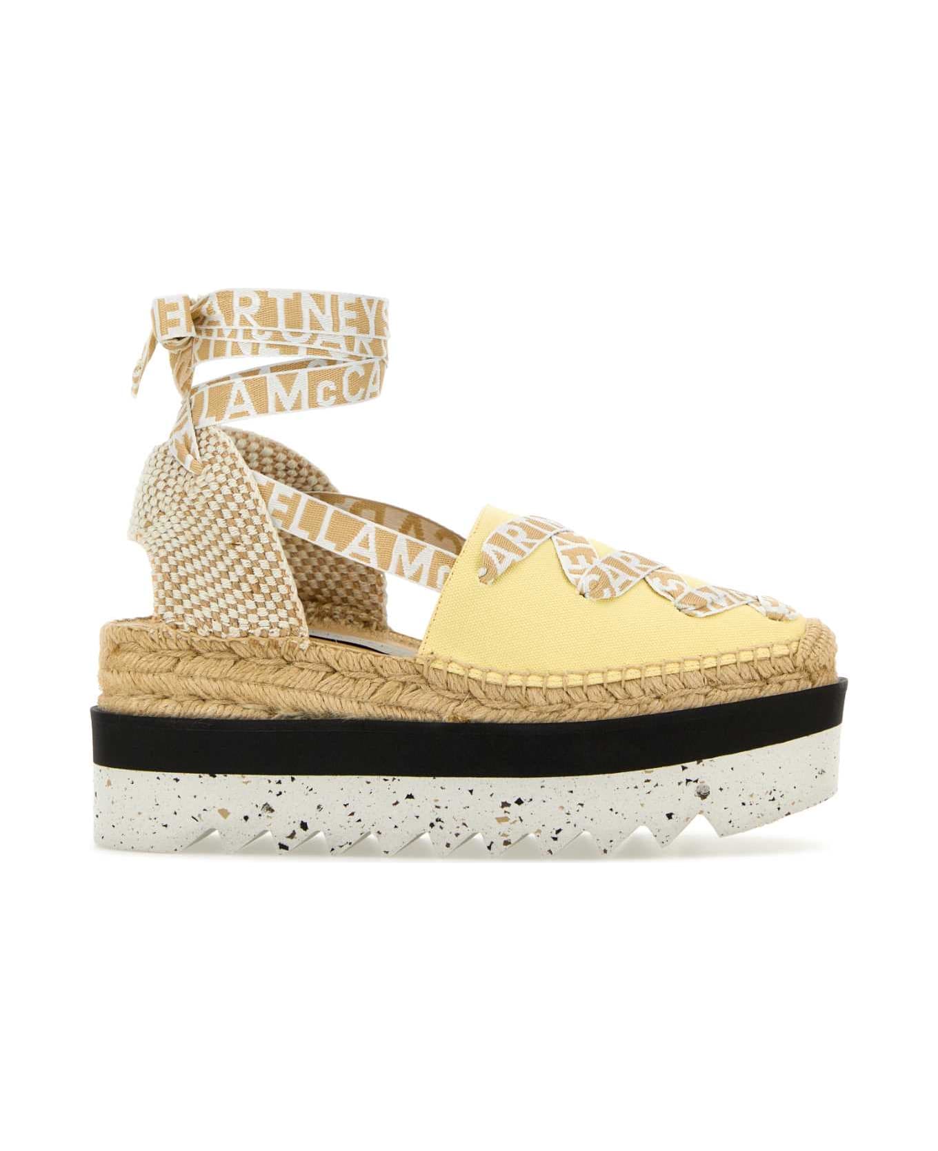 Stella McCartney Multicolor Canvas Gaia Espadrilles - BANANA
