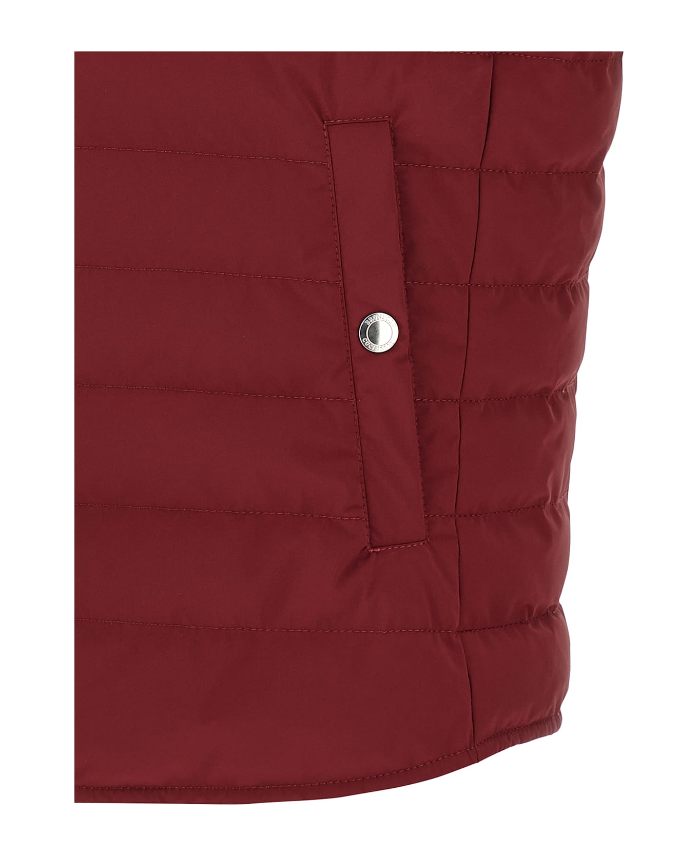 Brunello Cucinelli Quilted Vest - Bordeaux