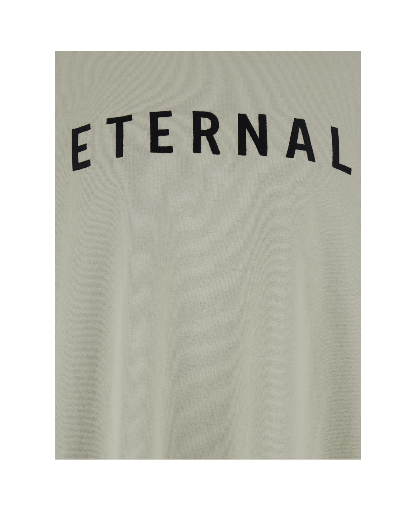 Fear of God Grey T-shirt With Eternal Print On The Front And Logo Patch On The Back In Cotton Man - Grey