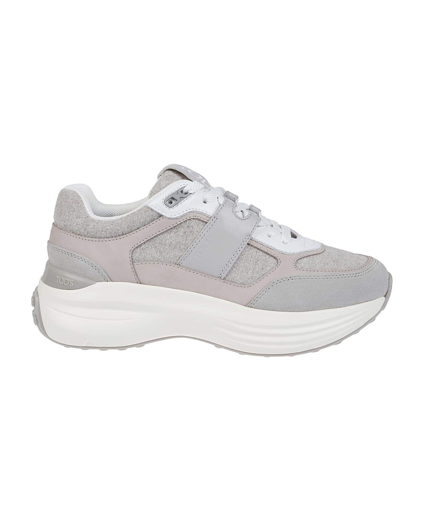 Tod's Sport 81l Sneakers - Grigio Medio/grigio Perla/bianco