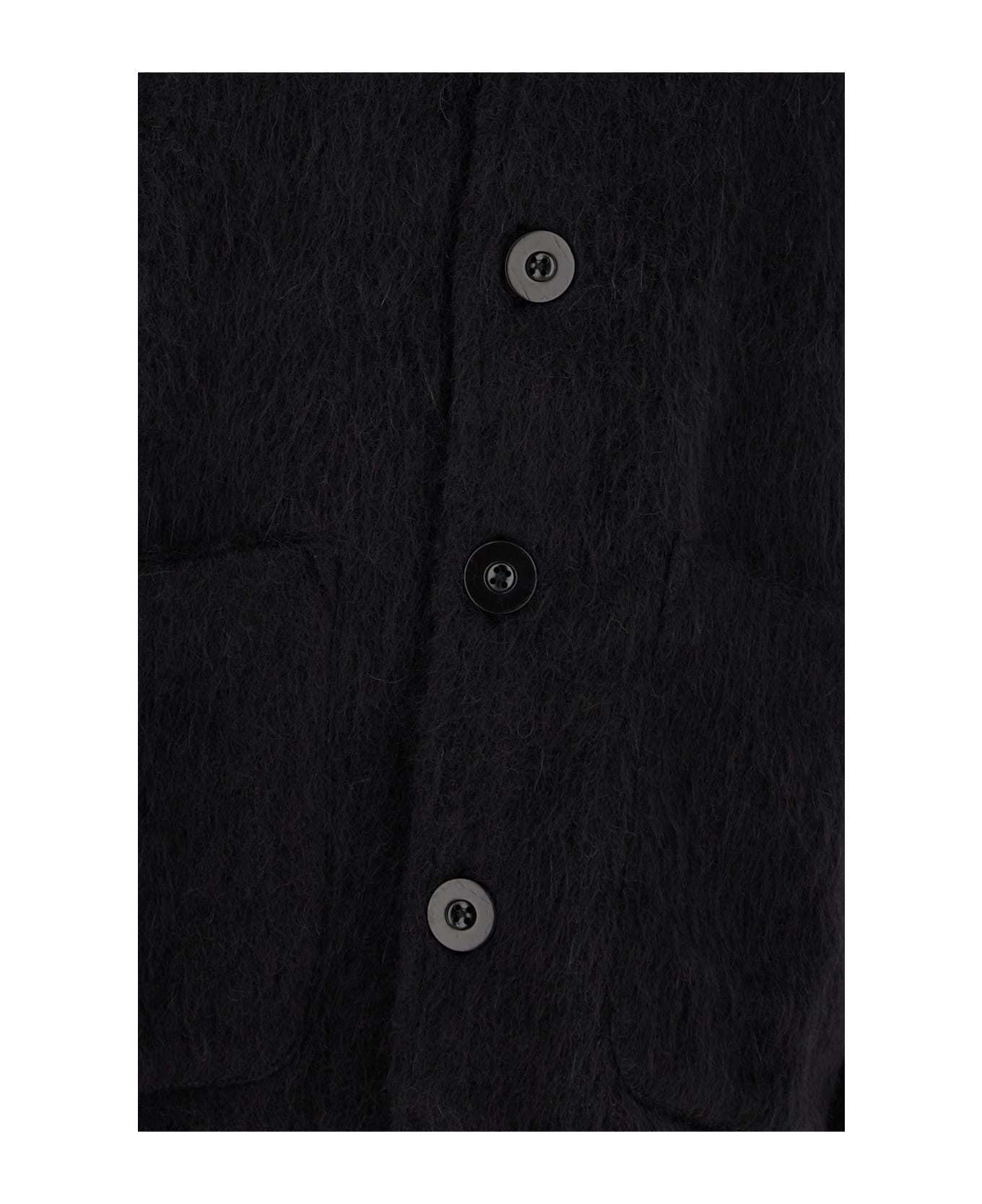 Our Legacy Black Wool Blend Cardigan - BLACK