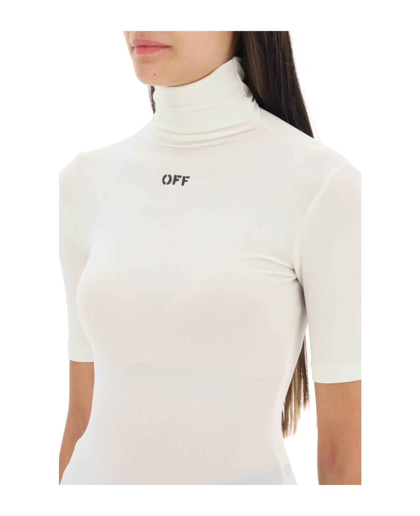 Off-White Fitted Top - White A Bl