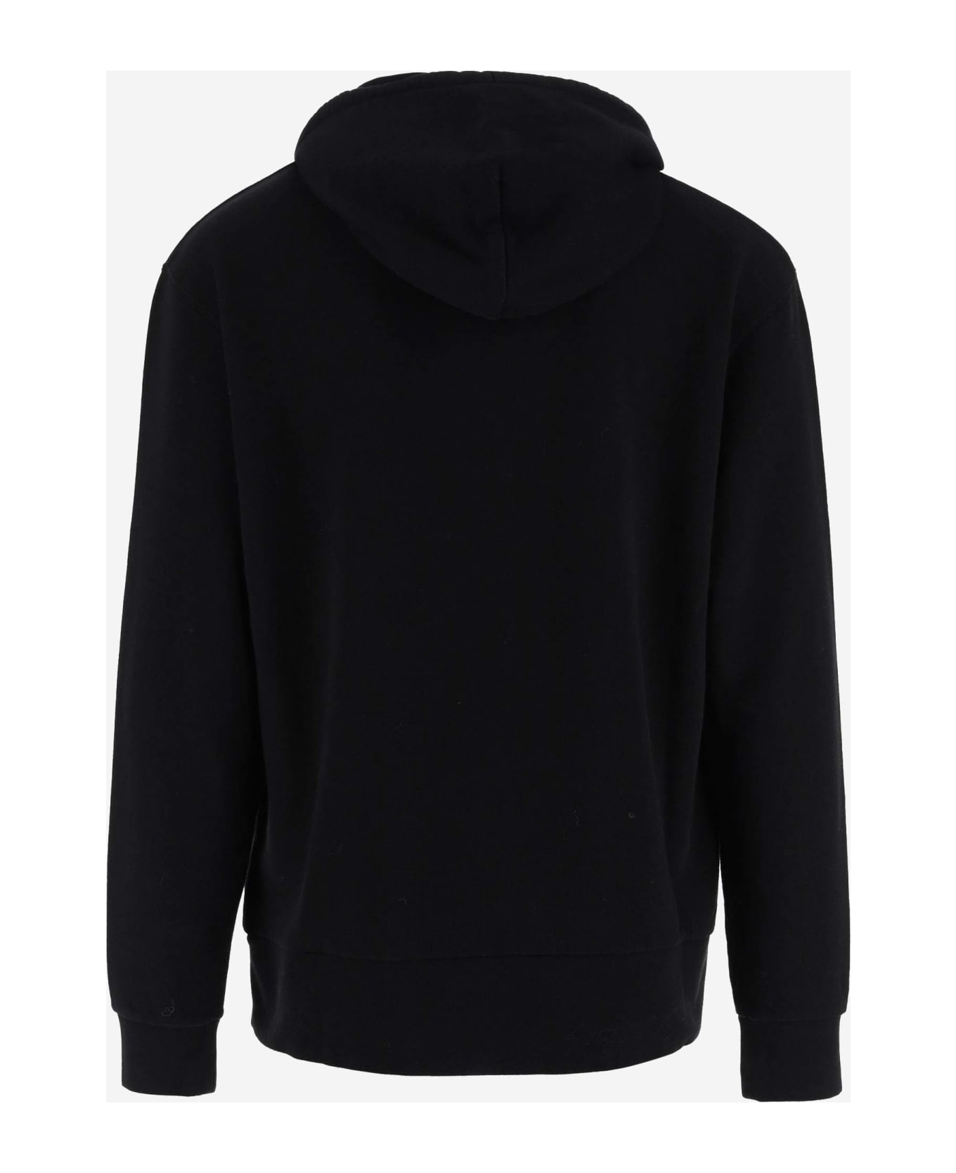 J.W. Anderson Cotton Hoodie With Graphic Print And Logo - Black フリース