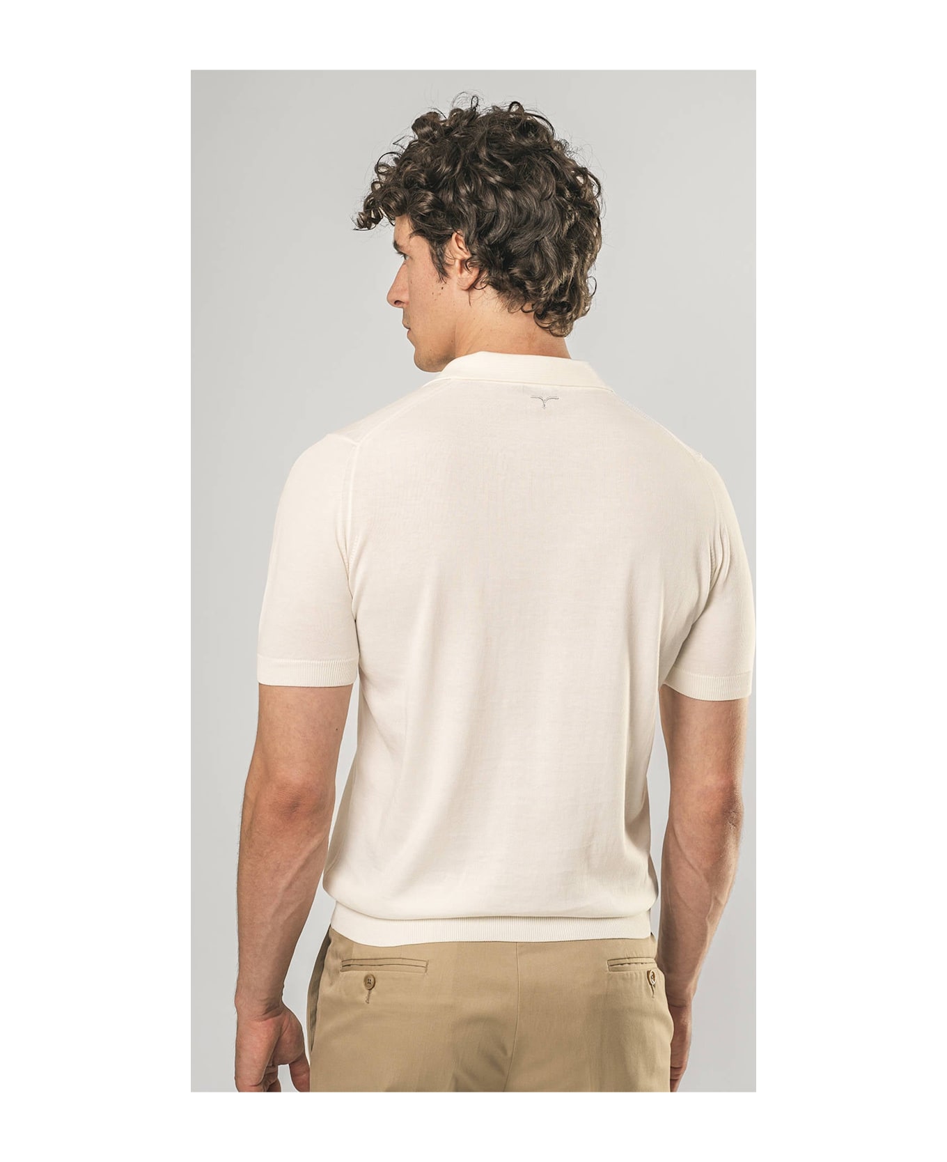 Larusmiani Ischia Polo Sweater - Ivory