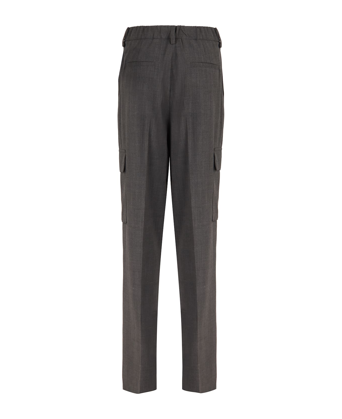 Herno Wool Cargo Trousers - grey