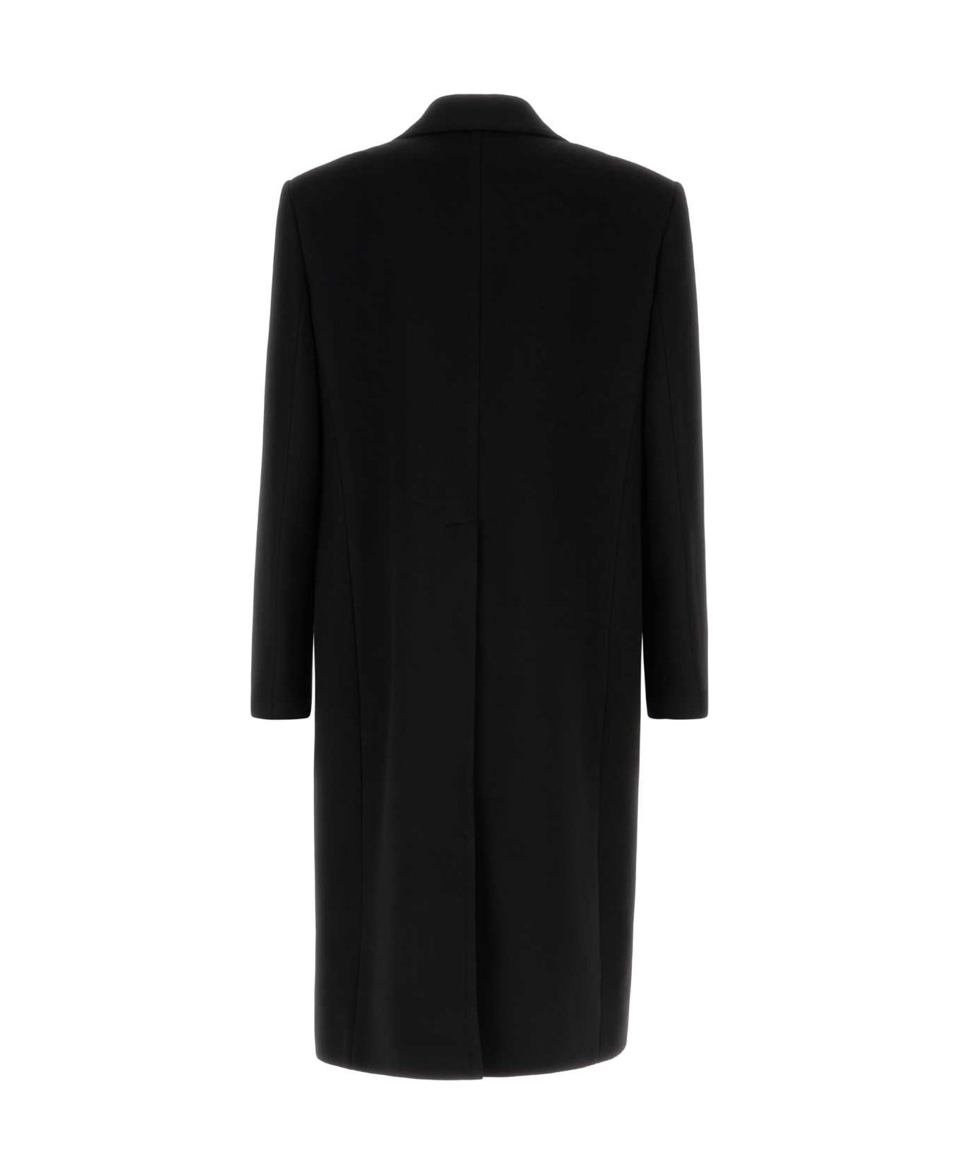 Gucci Black Wool Blend Coat - NERO