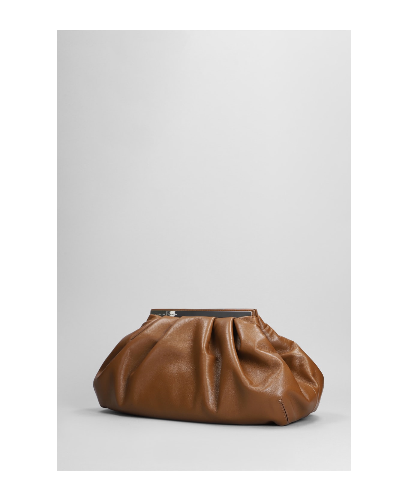 Giuseppe Zanotti Clutch In Leather Color Leather - leather color