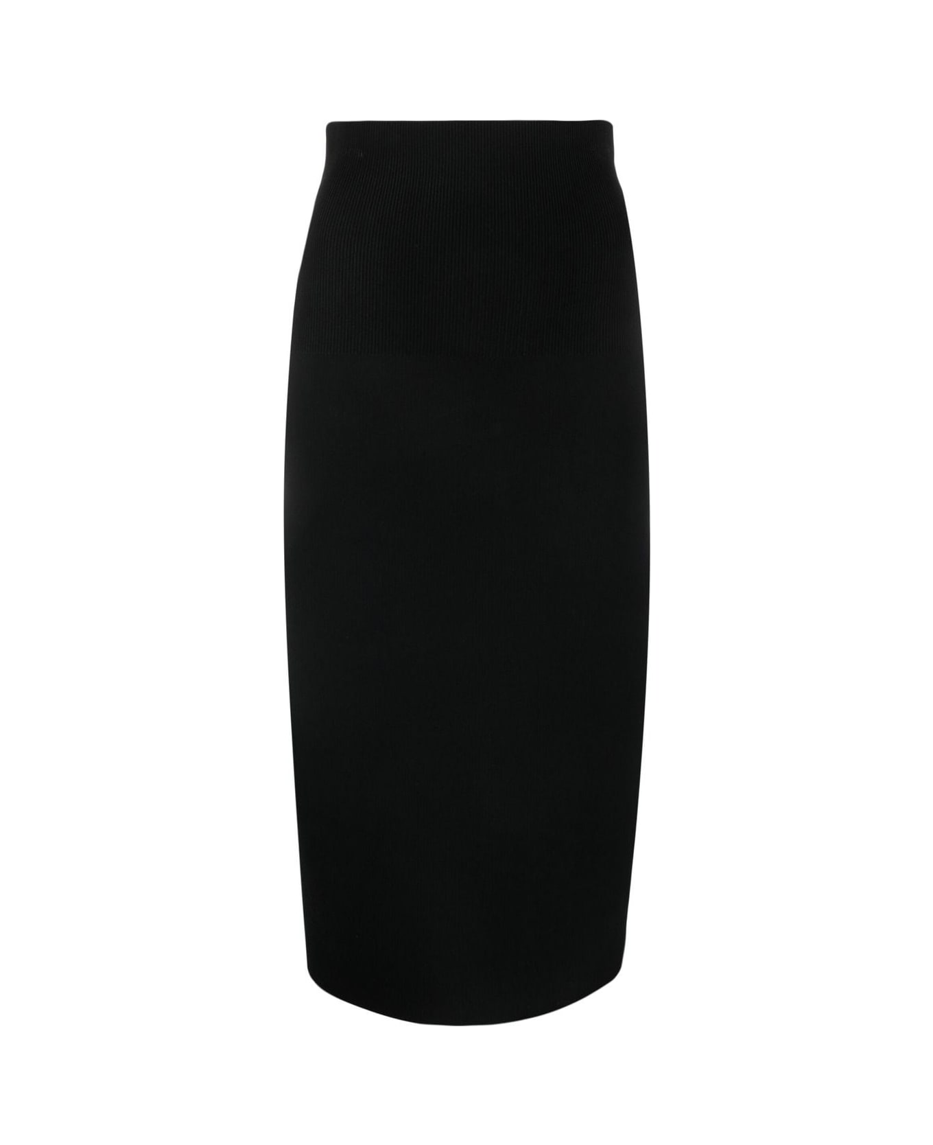 Victoria Beckham Fitted Midi Skirt - Black
