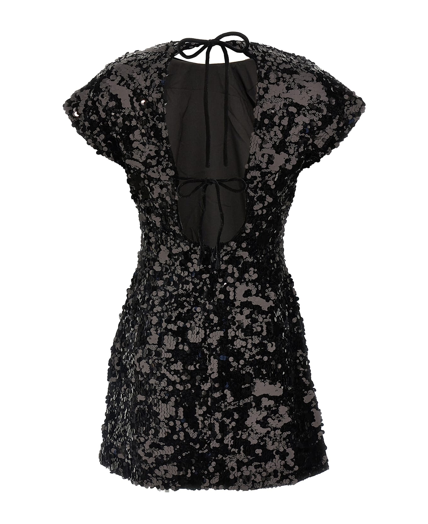 Ganni Velvet Sequins Mini - Nero