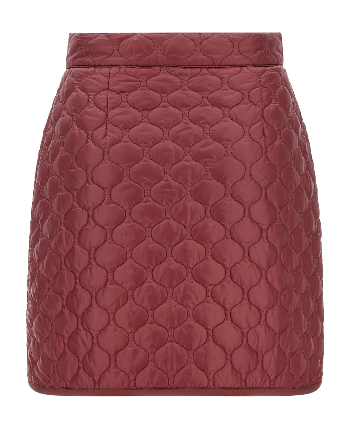 Moncler Square Quilting Skirt - Bordeaux