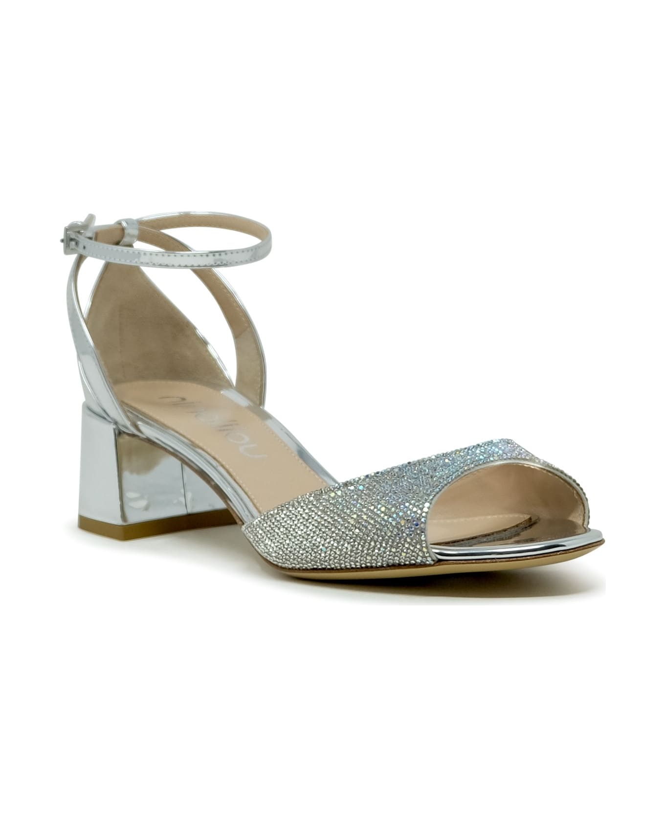 Ninalilou Patent Sandals - SILVER