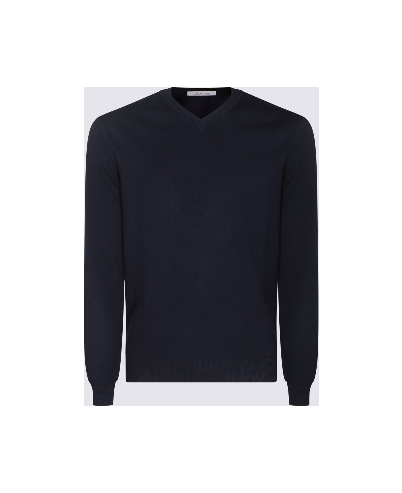 Cruciani Blue Wool Knitwear - Blue