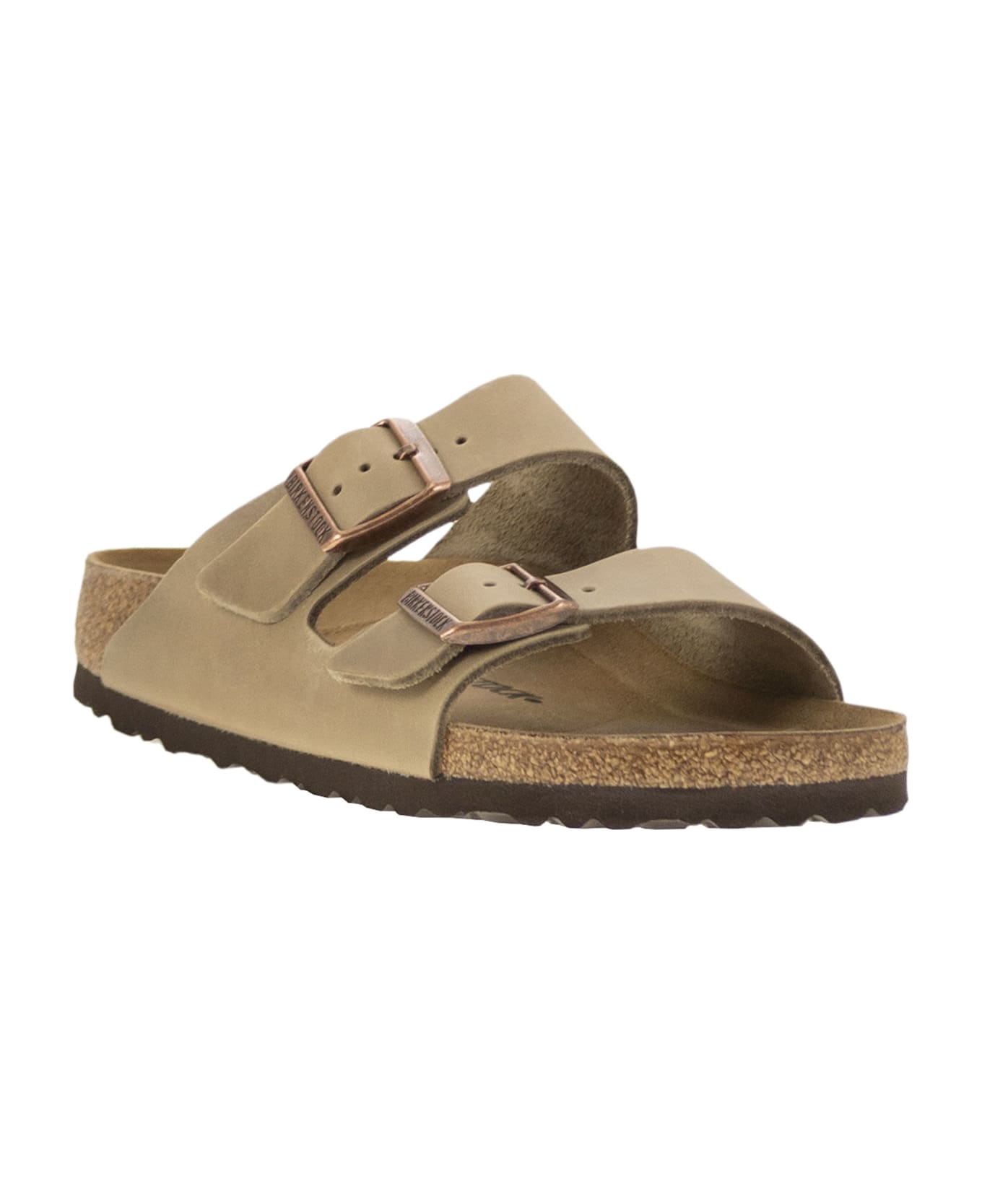 Birkenstock Arizona - Leather Slipper - Beige