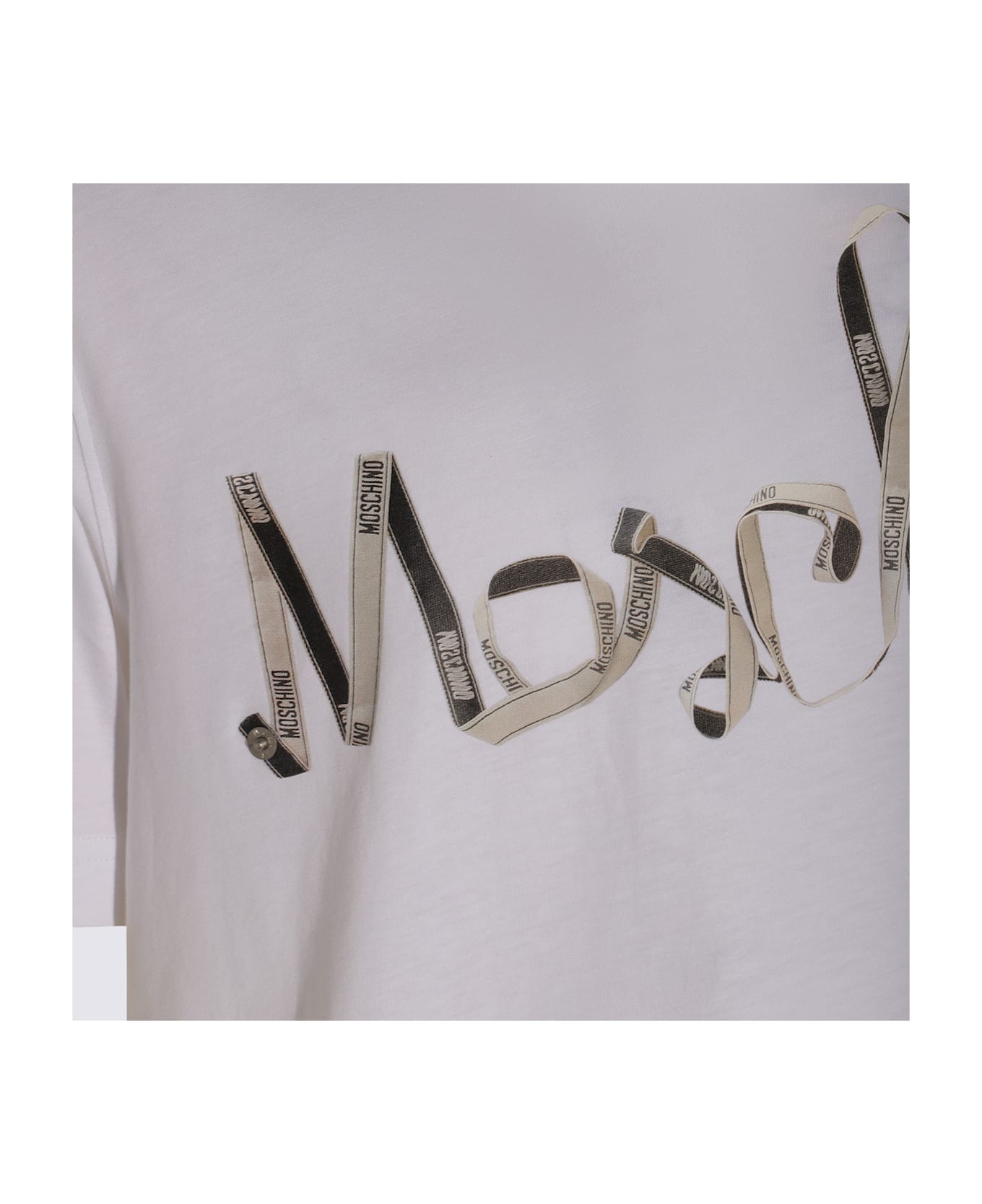 Moschino White Cotton T-shirt - White