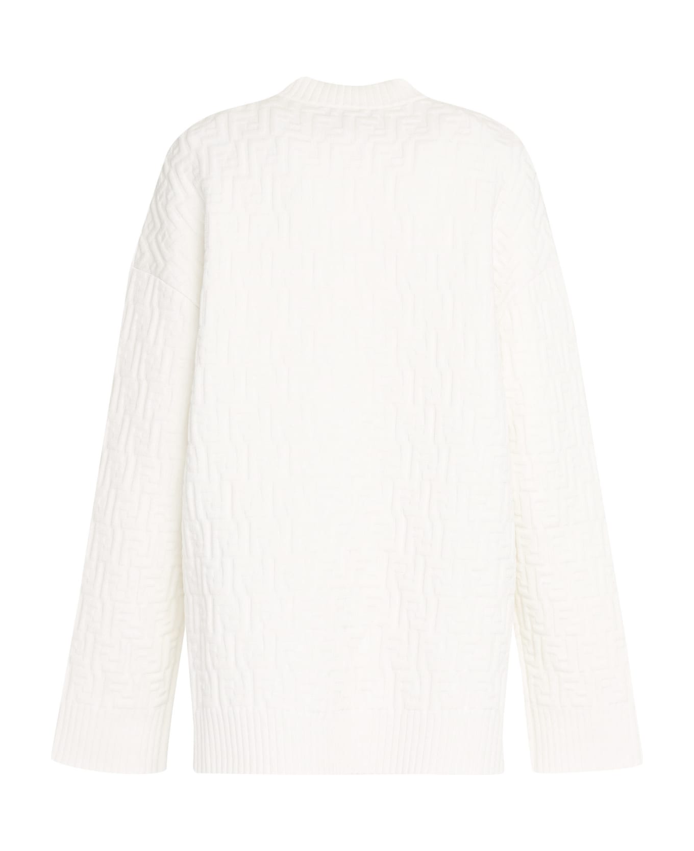 Fendi Ff Motif Sweater - panna