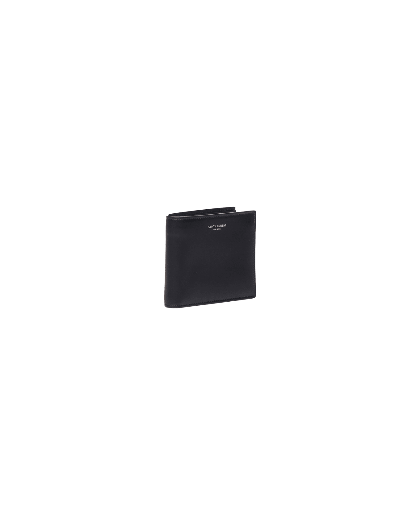 Saint Laurent Paris East/west Leather Wallet - Black