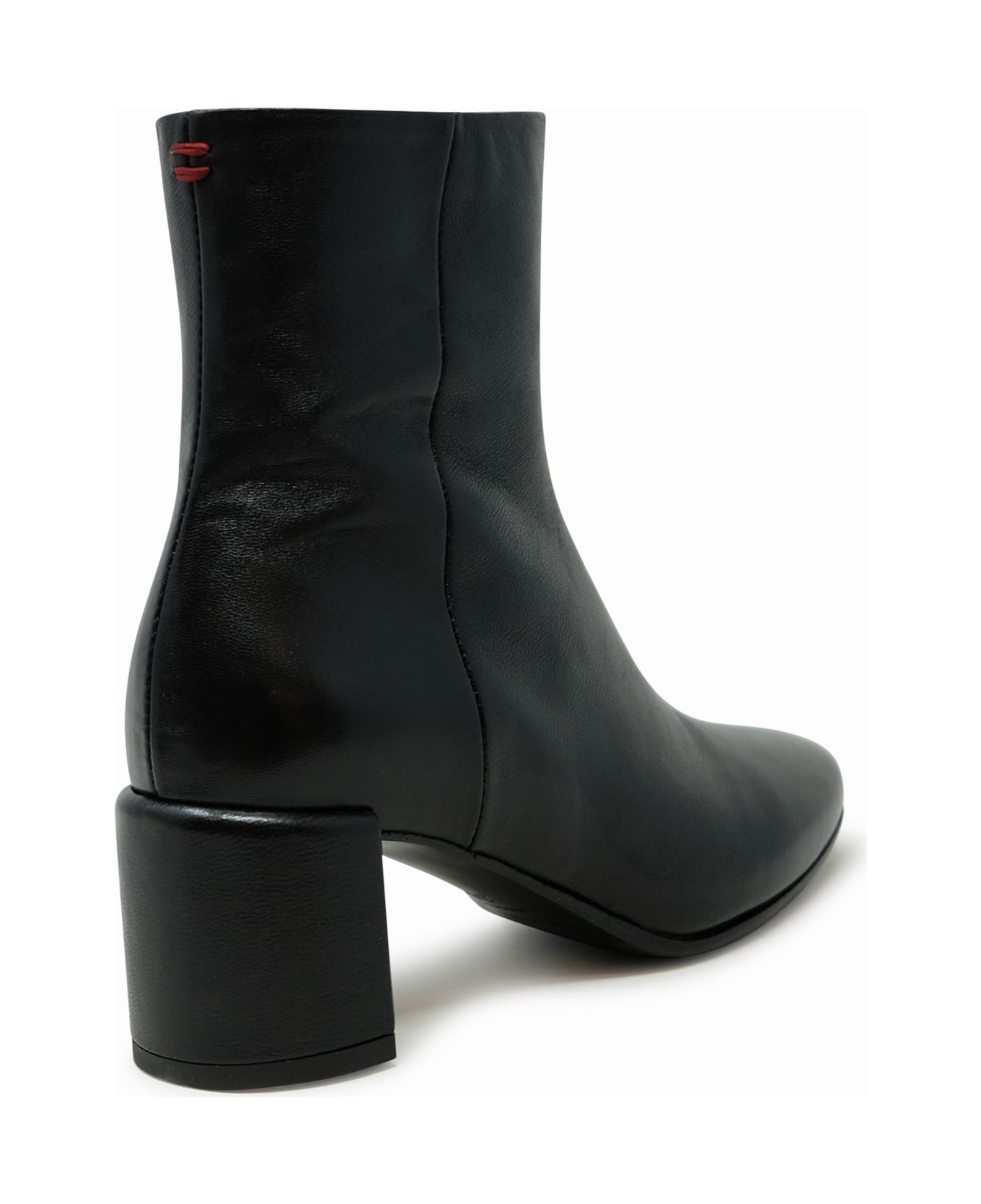 Halmanera Beta16 Black Leather Baron Ankle Boots - BLACK