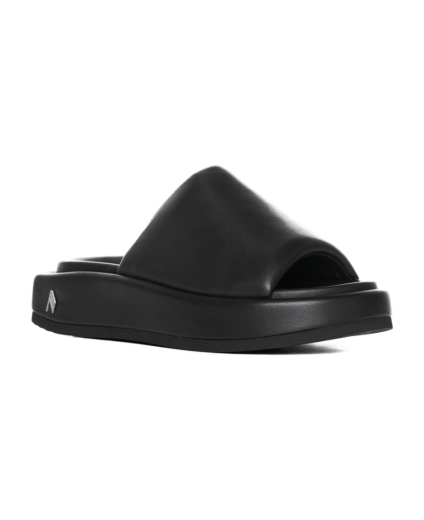 The Attico Mia Flatform Sandals - Black サンダル