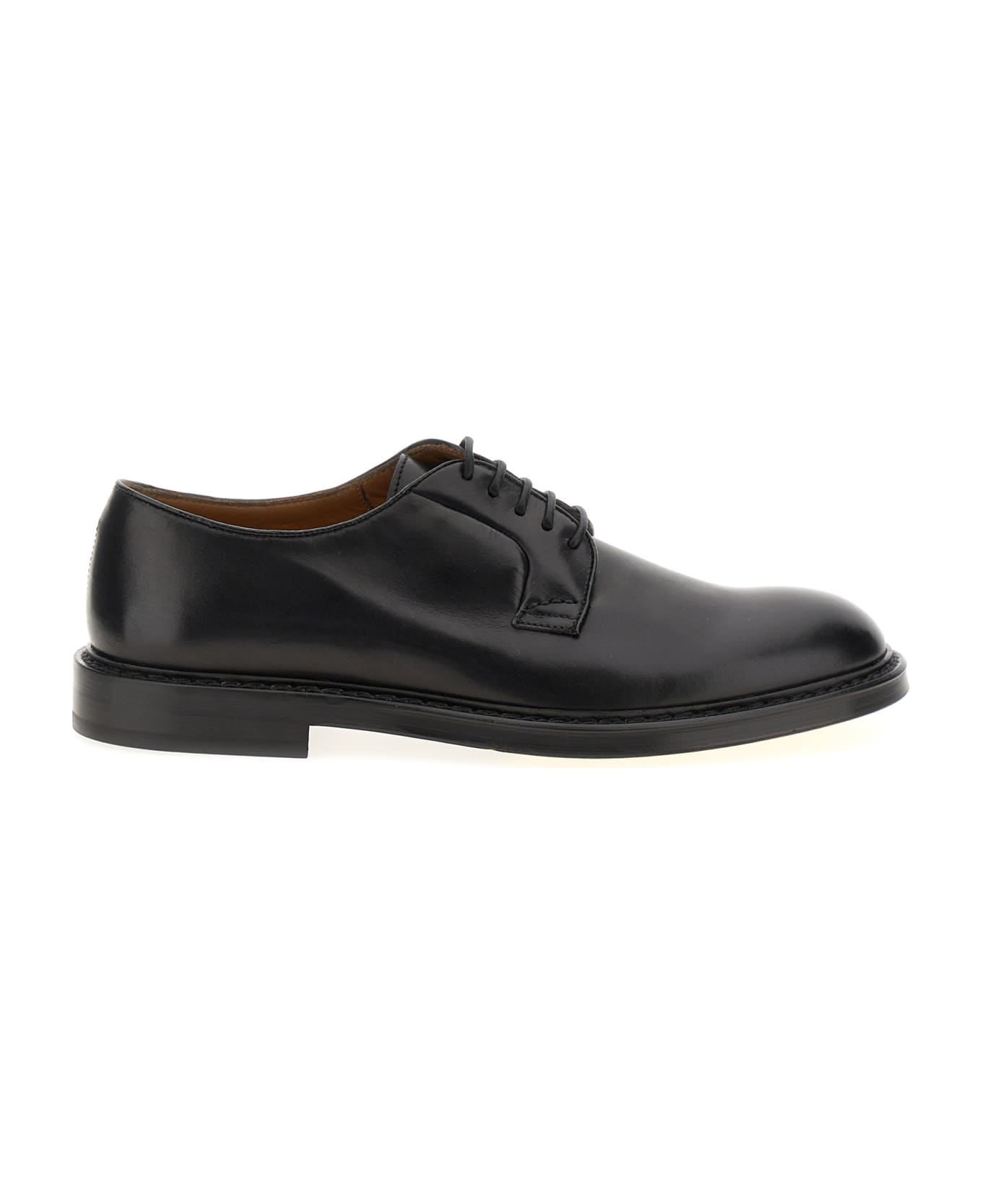 Doucal's Leather Derby - Black  