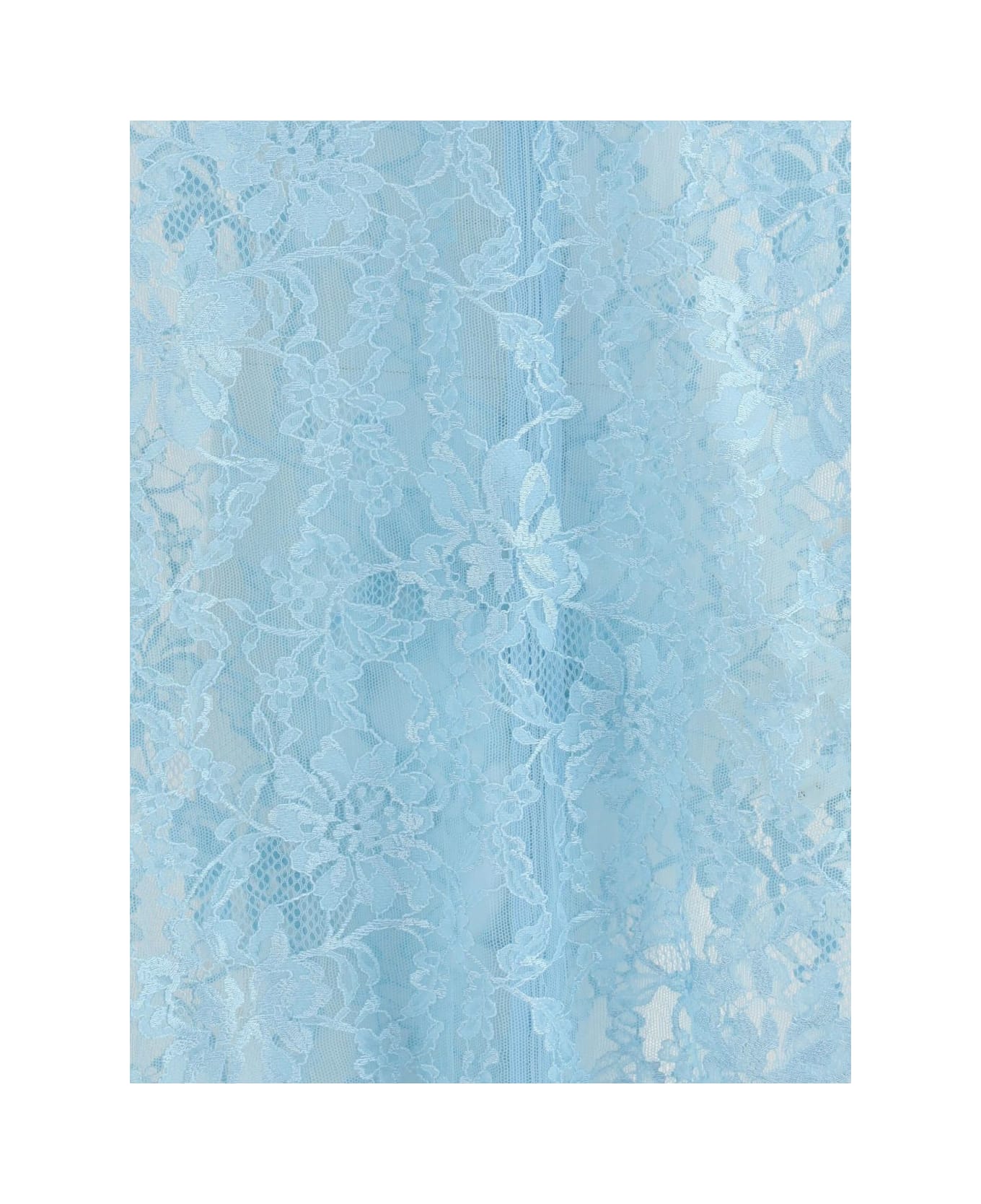 Valentino Floral Lace Bodysuit - Clear Blue